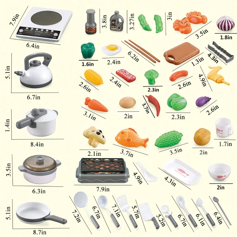 Realistic Electric Kitchen Ware Gift for Kids Dollhouse Pretend Play Set with Kitchen Ware Plates Food Cooking Ware Toy
Realistic Electric Kitchen Ware Gift for Kids Dollhouse Pretend Play Set with Kitchen Ware Plates Food Cooking Ware Toy