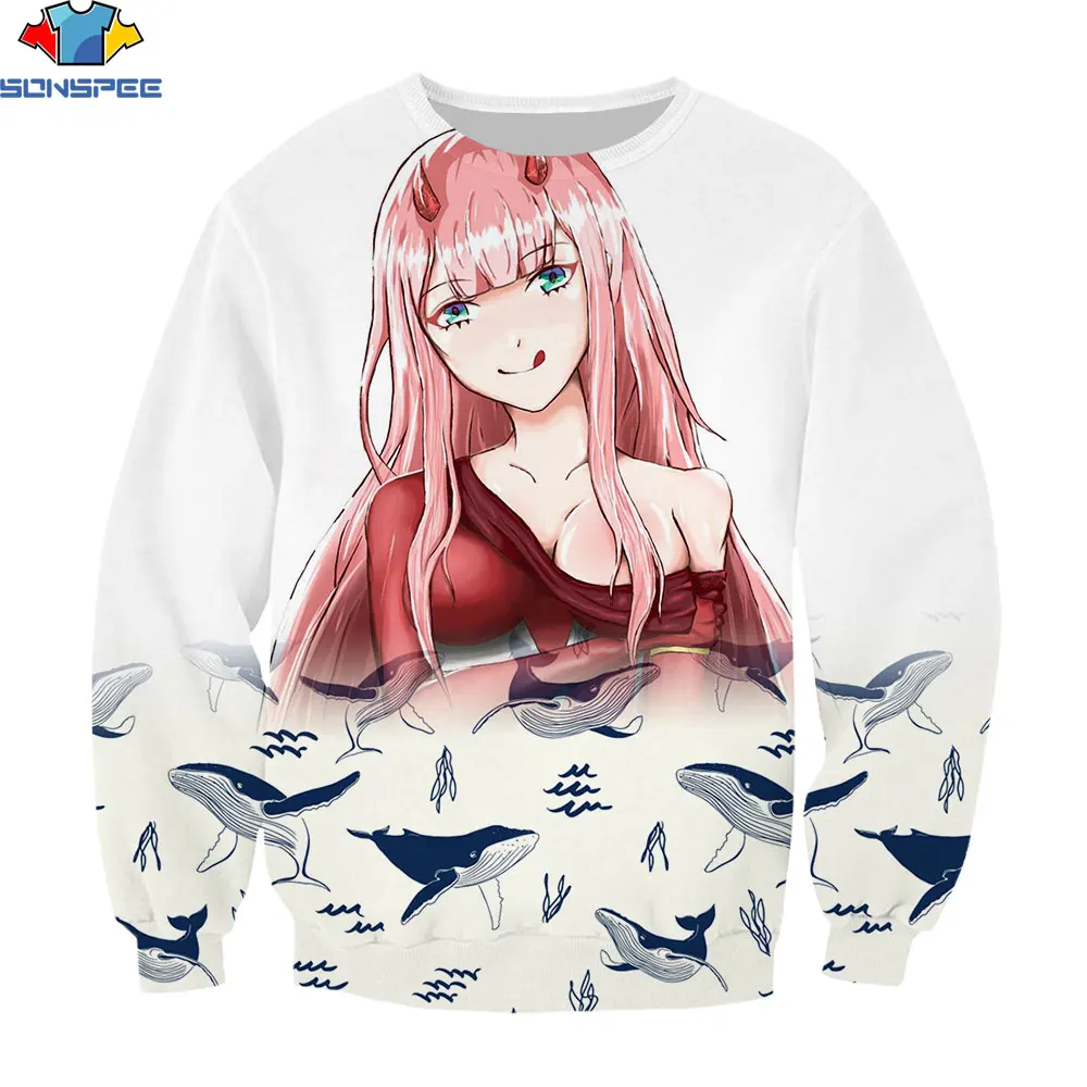 SONSPEE Darling In The Franxx Sweatshirt New Men's and Women's Anime Men's Sportswear 3D Printing Sexy Girls Zero Two Sportswear
SONSPEE Darling In The Franxx Sweatshirt New Men's and Women's Anime Men's Sportswear 3D Printing Sexy Girls Zero Two Sportswear