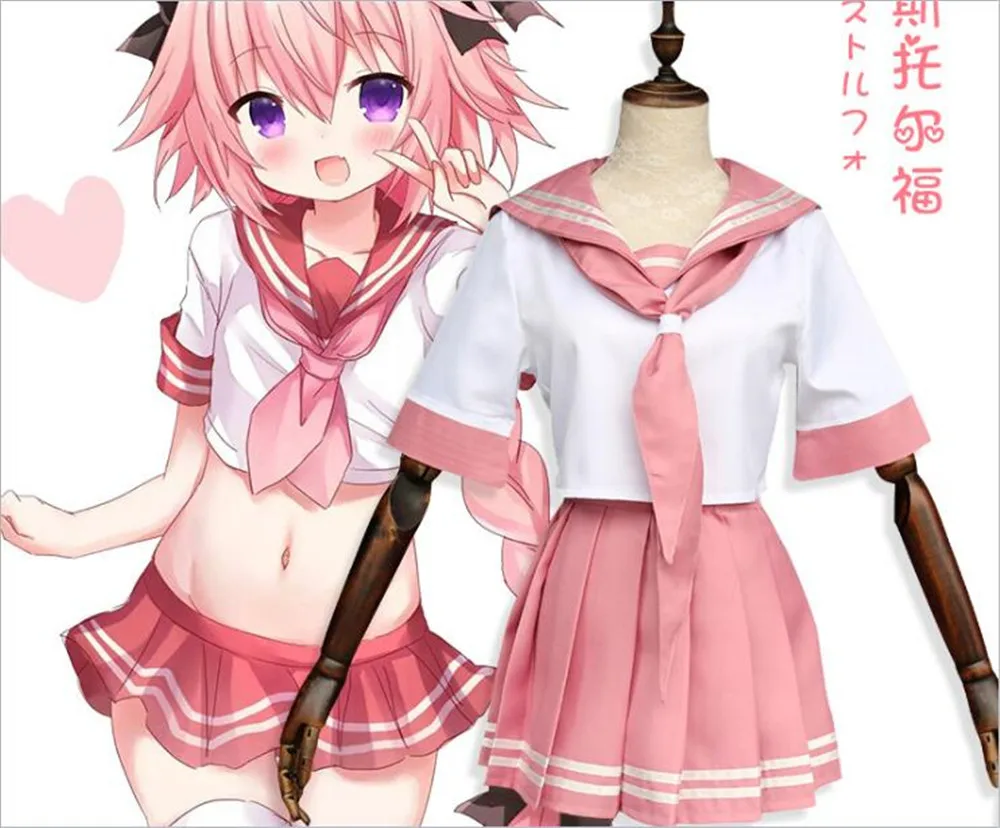 Astorford костюм моряка Apocrypha Rider Astolfo Косплей JK школьная форма женский модный наряд C556