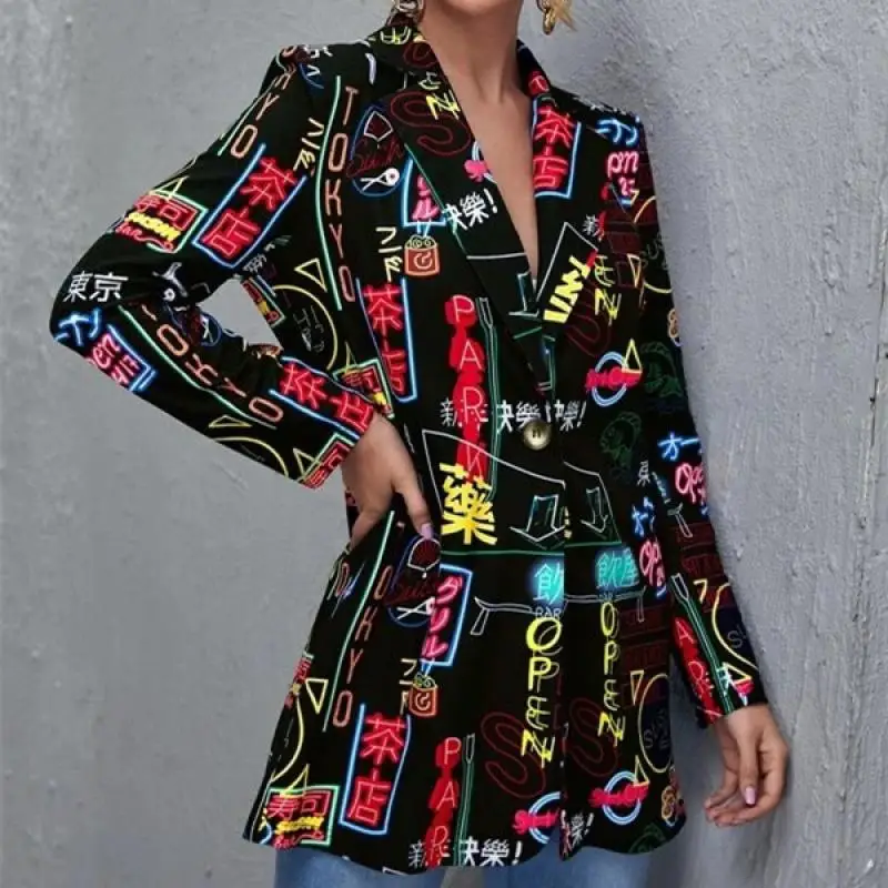 Fashion Blazer Coat Elegant Lady Coat Lapel Leopard Print Outwear Women Long Sleeves Suit Jacket Autumn Casual Blazer Streetwear
Fashion Blazer Coat Elegant Lady Coat Lapel Leopard Print Outwear Women Long Sleeves Suit Jacket Autumn Casual Blazer Streetwear