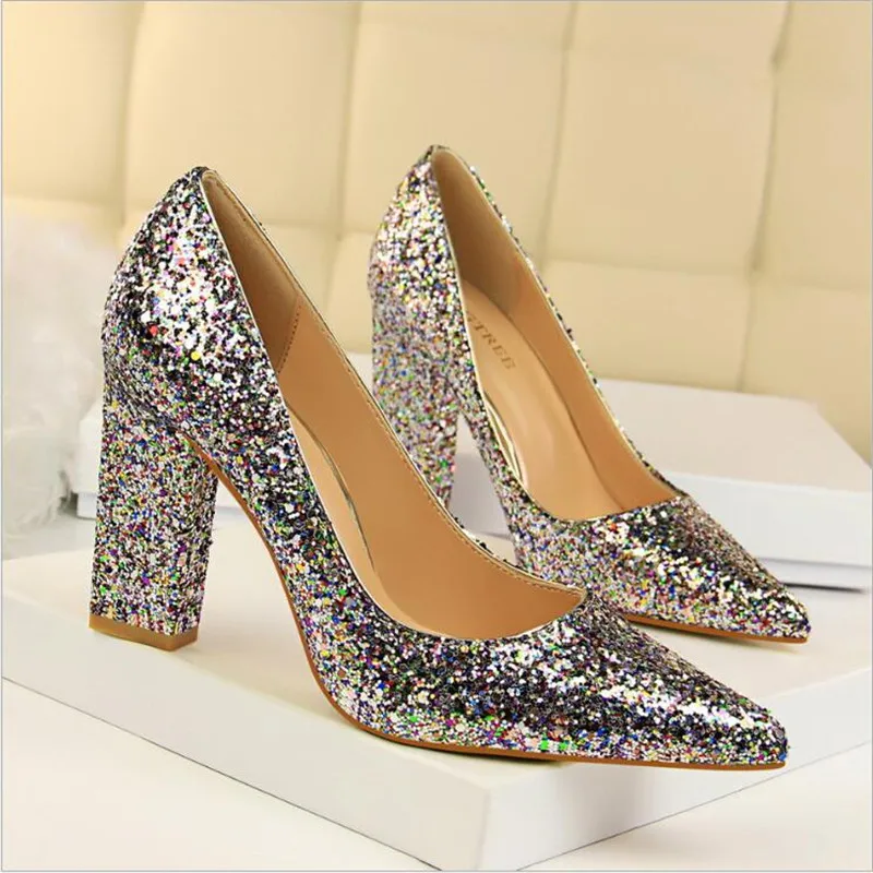 Women Pumps Sequins Women High Heels Shoes Pointed Toe Classic Pumps Gold Silver Women Heels Female Shoes
Women Pumps Sequins Women High Heels Shoes Pointed Toe Classic Pumps Gold Silver Women Heels Female Shoes