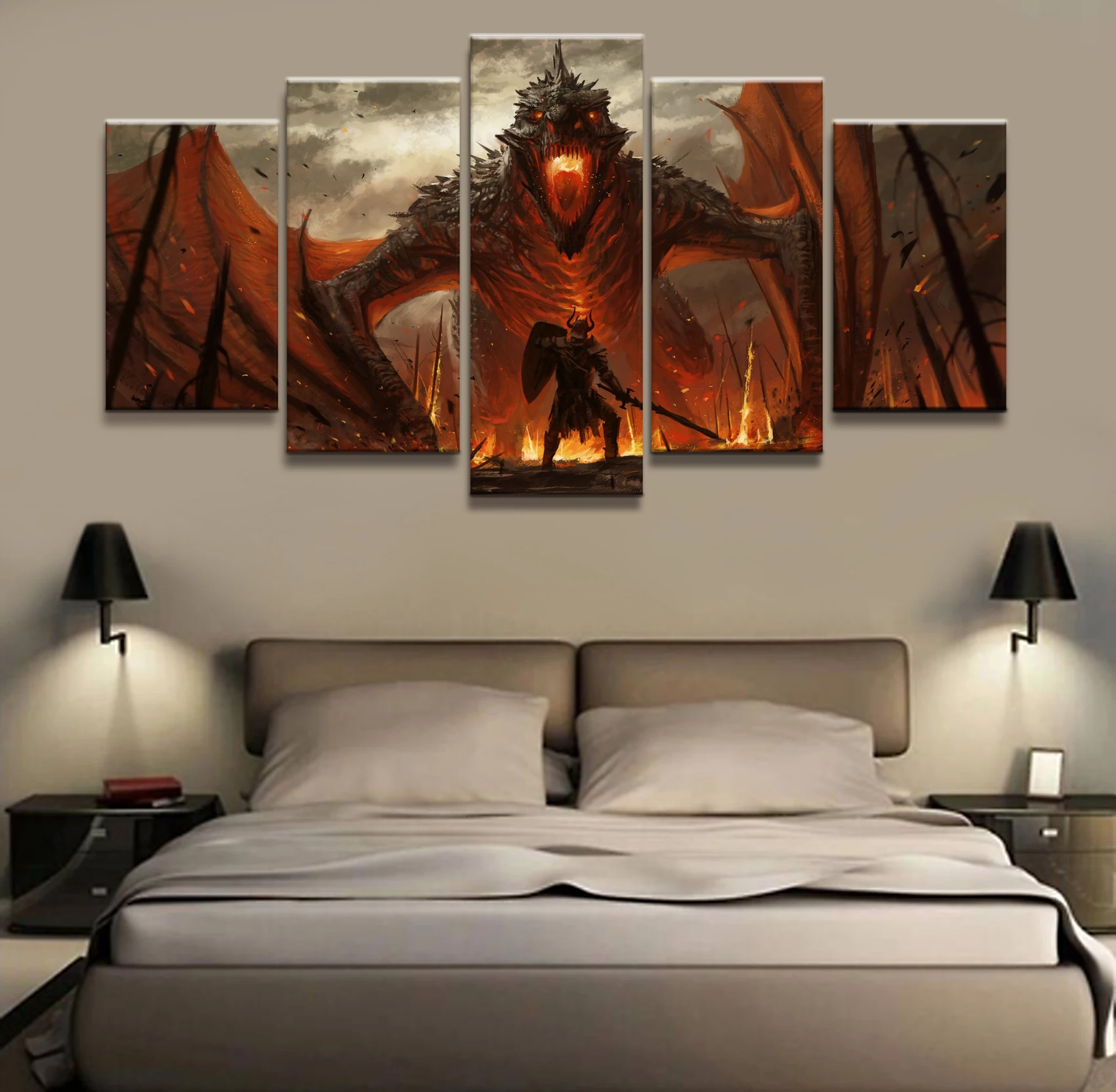 5 панельных картин Дракон воин художественная анимация Печать на холсте для гостиной настенное Искусство Декор HD картина работает плакат
5 панельных картин Дракон воин художественная анимация Печать на холсте для гостиной настенное Искусство Декор HD картина работает плакат