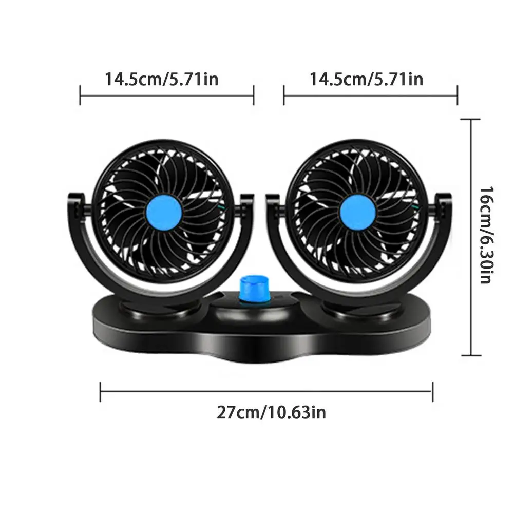 12V/24V 360 Degree All-Round Adjustable Quickly Cool Fan Low Noise Car Accessories Suitable For All Family Cars Ventilator
12V/24V 360 Degree All-Round Adjustable Quickly Cool Fan Low Noise Car Accessories Suitable For All Family Cars Ventilator