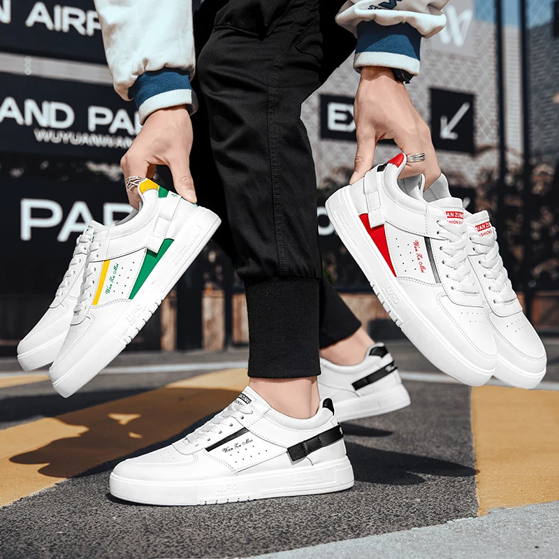 Men's Sneakers Triple White Leather Fashion Flat Laces Tennis Sneakers Mens Platform Low Top Classic Casual Shoes Sports Shoe 
Men's Sneakers Triple White Leather Fashion Flat Laces Tennis Sneakers Mens Platform Low Top Classic Casual Shoes Sports Shoe