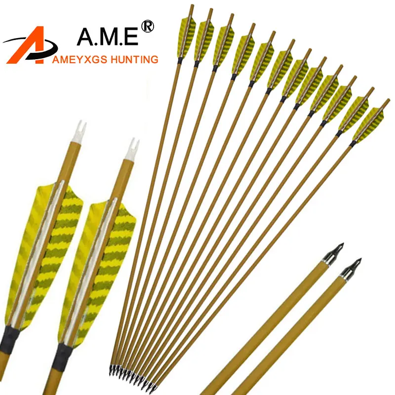 6/12/24Pcs 30.5'' Spine 450 ID 6.2mm Mix Carbon Arrows 4" Feather Replaceable Arrow Point For Outdoor Accessories
6/12/24Pcs 30.5'' Spine 450 ID 6.2mm Mix Carbon Arrows 4" Feather Replaceable Arrow Point For Outdoor Accessories