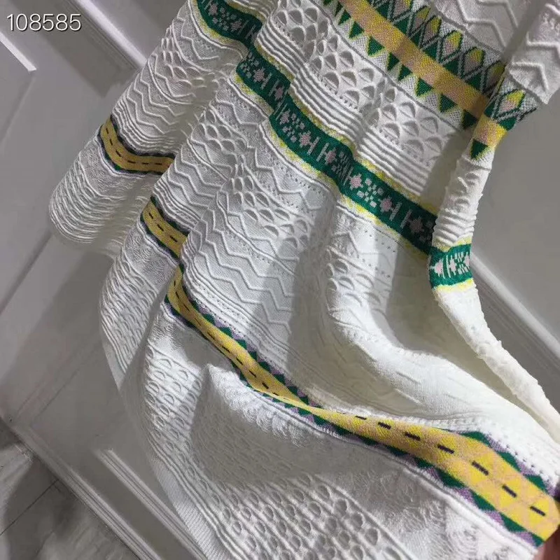 2020 Autumn Fashion Knitted High Quality Women Geometric Patterns Knitting Short Sleeve Casual Long Sweater Dress Pullover 
2020 Autumn Fashion Knitted High Quality Women Geometric Patterns Knitting Short Sleeve Casual Long Sweater Dress Pullover