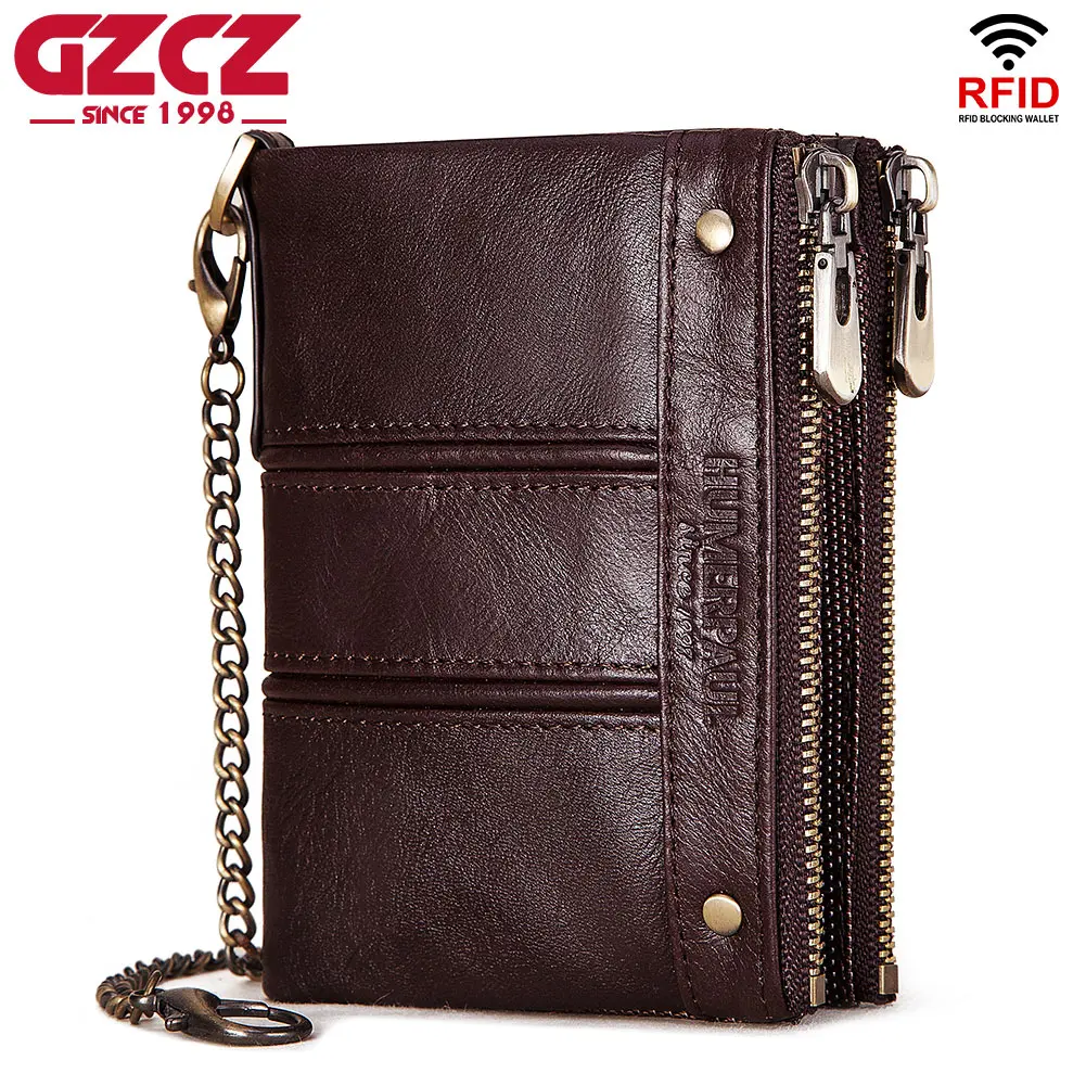 GZCZ Rfid Men's Wallet Genuine Leather Small Coin Purses New Mini Money Pocket Bag Quality Portomonee Walet Male Coffee Perse
GZCZ Rfid Men's Wallet Genuine Leather Small Coin Purses New Mini Money Pocket Bag Quality Portomonee Walet Male Coffee Perse