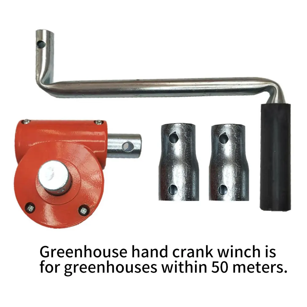 Greenhouse Hand Crank Winch Agricultural Film Roll Up Manual Lifting Device Machine Rolling for Greenhouse Ranch Ventilation
Greenhouse Hand Crank Winch Agricultural Film Roll Up Manual Lifting Device Machine Rolling for Greenhouse Ranch Ventilation