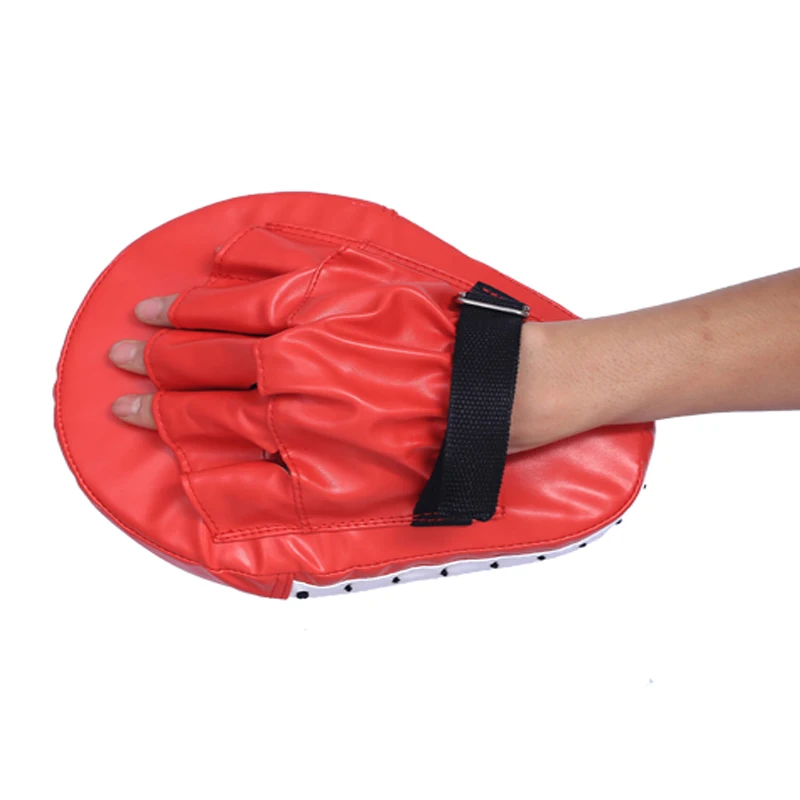 

Тхэквондо каратэ Боксерские перчатки Муай Тай Бокс кик Pad Санда тренировочная рука цель красный для детей и взрослых