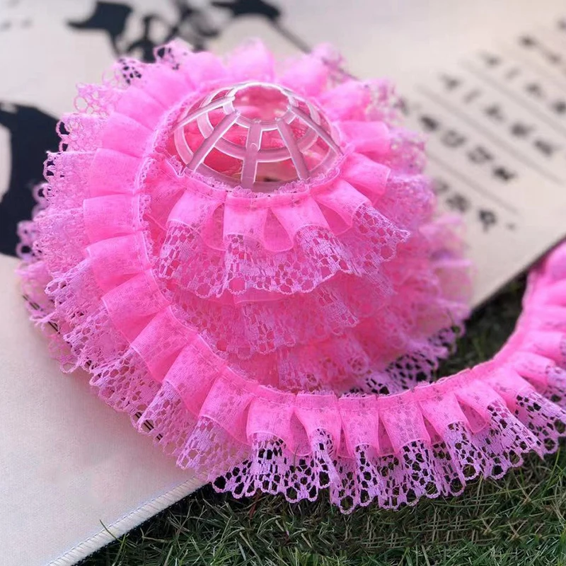 3 meters 40mm Lace Gauze Double Layer Wrinkled Ribbon DIY Curtains Clothing Decoration Accessories Toy Doll Skirt Material
3 meters 40mm Lace Gauze Double Layer Wrinkled Ribbon DIY Curtains Clothing Decoration Accessories Toy Doll Skirt Material