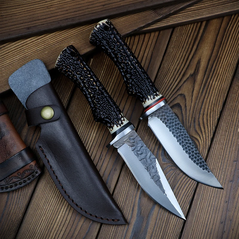 Fixed Blade Knife Outdoor Survival Knife Handmade Forged Thickening High Hardness Sharp Tactics Knife Antiskid Handle
Fixed Blade Knife Outdoor Survival Knife Handmade Forged Thickening High Hardness Sharp Tactics Knife Antiskid Handle