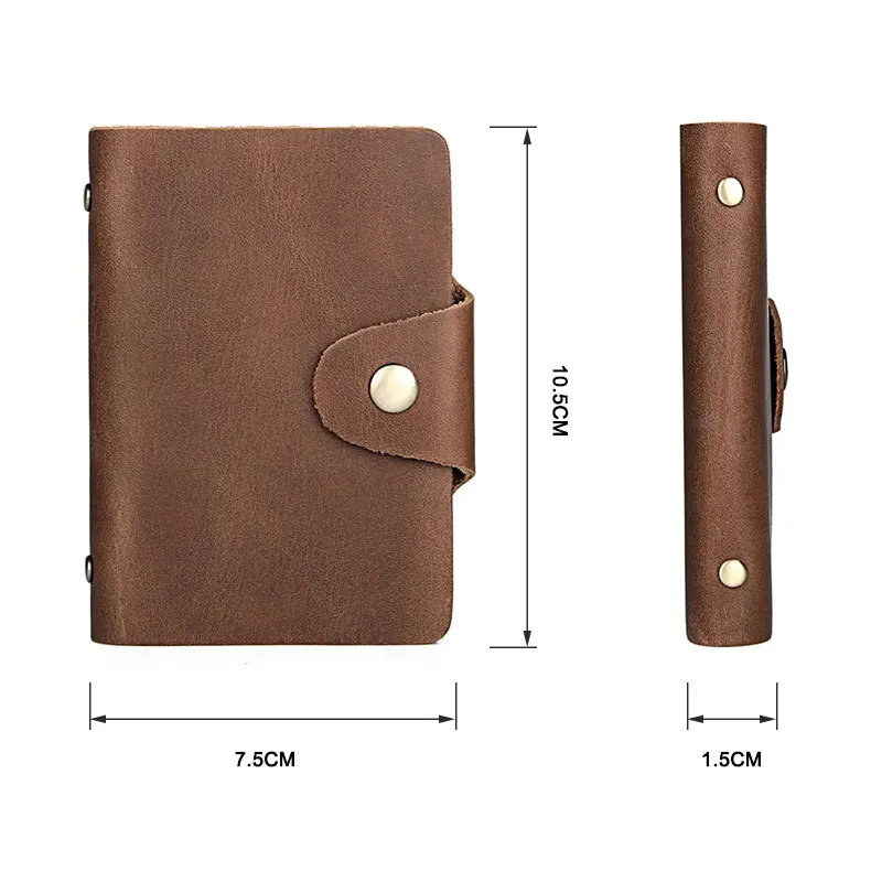 20 Card Slots Genuine Leather Credit Card Holder Retro Top Quality Card Id Holder 7.5*10.5cm
20 Card Slots Genuine Leather Credit Card Holder Retro Top Quality Card Id Holder 7.5*10.5cm