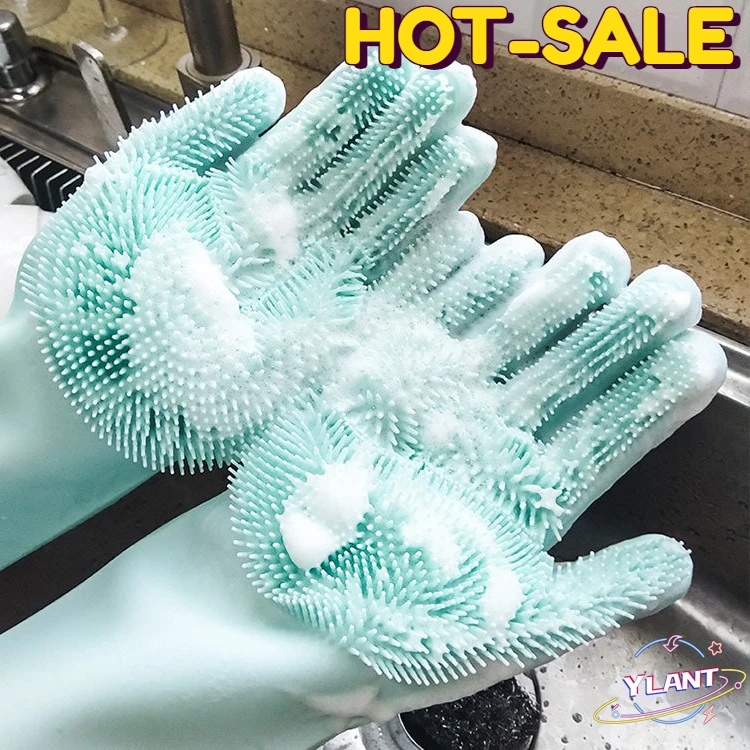 1Pair Dishwashing Cleaning Gloves Magic Silicone Rubber Dish Washing Glove for Household Scrubber Kitchen Clean Brushes Scrub
1Pair Dishwashing Cleaning Gloves Magic Silicone Rubber Dish Washing Glove for Household Scrubber Kitchen Clean Brushes Scrub