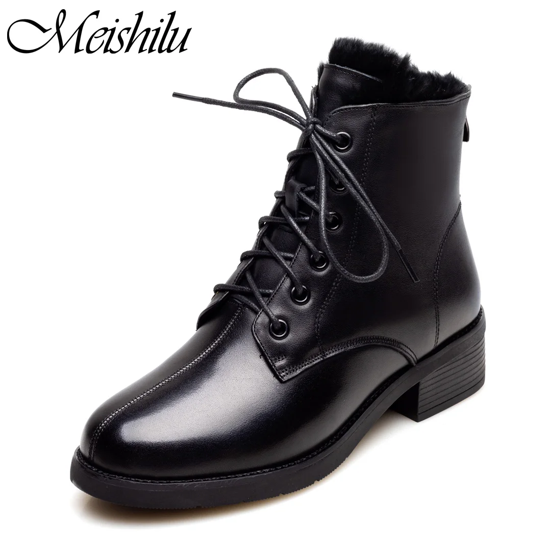 Meishilu Martin Lace Up Martin Ankle Boots Platform Lace Up Zip Boots Chunky Lining Material Cotton Fabric
Meishilu Martin Lace Up Martin Ankle Boots Platform Lace Up Zip Boots Chunky Lining Material Cotton Fabric
