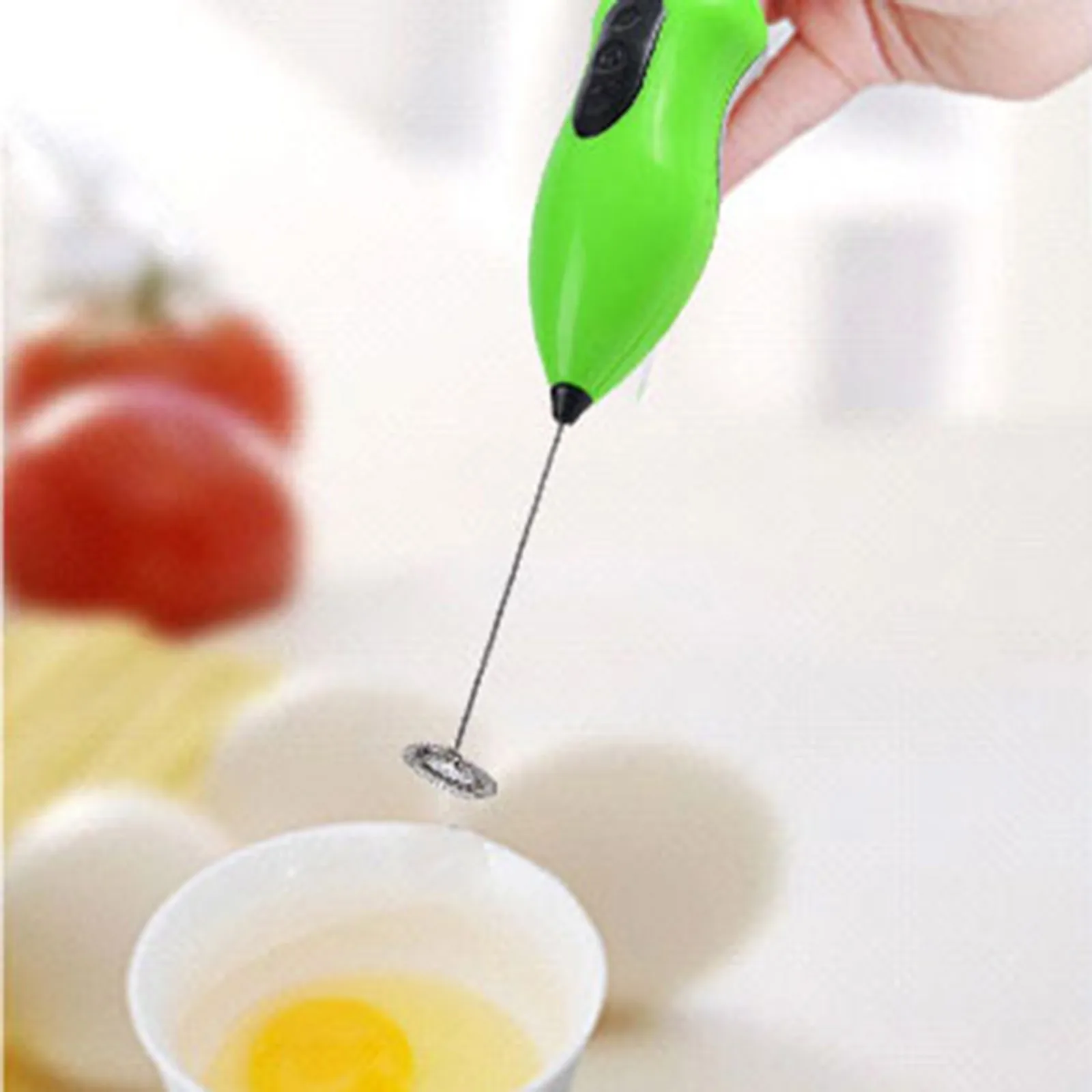 Milk Frother Handheld Electric Coffee Beverage Mixer Stainless Steel Foam Egg Beater Whisk Turning Stirrer Kitchen Tools | Дом и сад