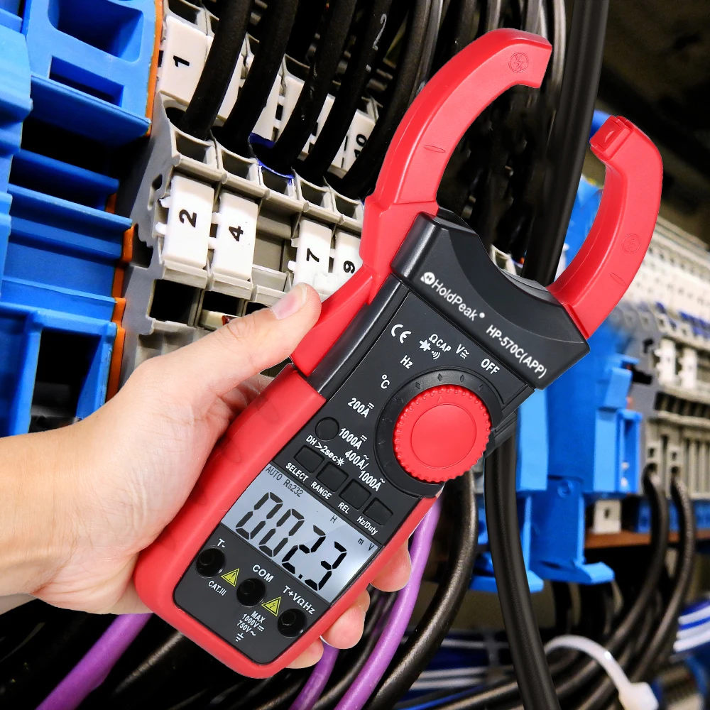 HoldPeak Digital Bluetooth 4000 Counts Current Clamp Meter Multimeter AC/DC Pliers Ammeter APP Connection with Backlit Display
HoldPeak Digital Bluetooth 4000 Counts Current Clamp Meter Multimeter AC/DC Pliers Ammeter APP Connection with Backlit Display