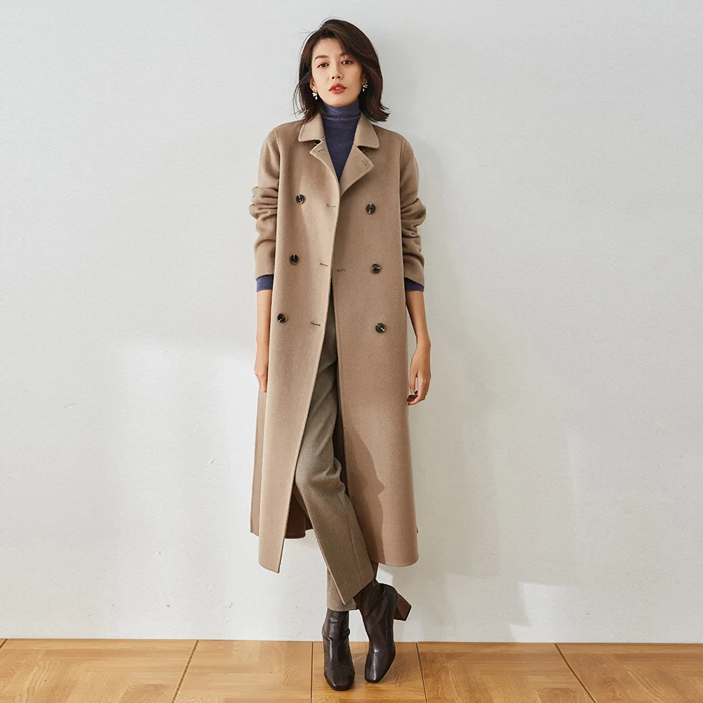 Double Breasted Coat Max Ma** 2020 Winter Warm Long Wool Coats Gray Blue Belted Woolen Overcoat Women Elegant Clothes abrigos
Double Breasted Coat Max Ma** 2020 Winter Warm Long Wool Coats Gray Blue Belted Woolen Overcoat Women Elegant Clothes abrigos