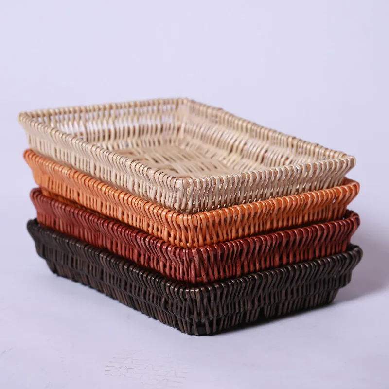 Handmade Wicker Basket Rectangle Storage Basket Fruit Plate Home Rattan Storage Basket For Vegetable Fruit Snacks Bread Sundries
Handmade Wicker Basket Rectangle Storage Basket Fruit Plate Home Rattan Storage Basket For Vegetable Fruit Snacks Bread Sundries
