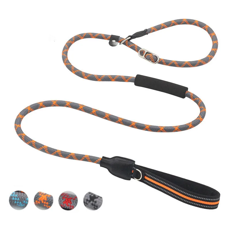 Reflective P Chain Large Dog Leash Slip Collar pet Walking Lead Explosion proof big Dog Climbing Rope Comfortable Double handle
Reflective P Chain Large Dog Leash Slip Collar pet Walking Lead Explosion proof big Dog Climbing Rope Comfortable Double handle