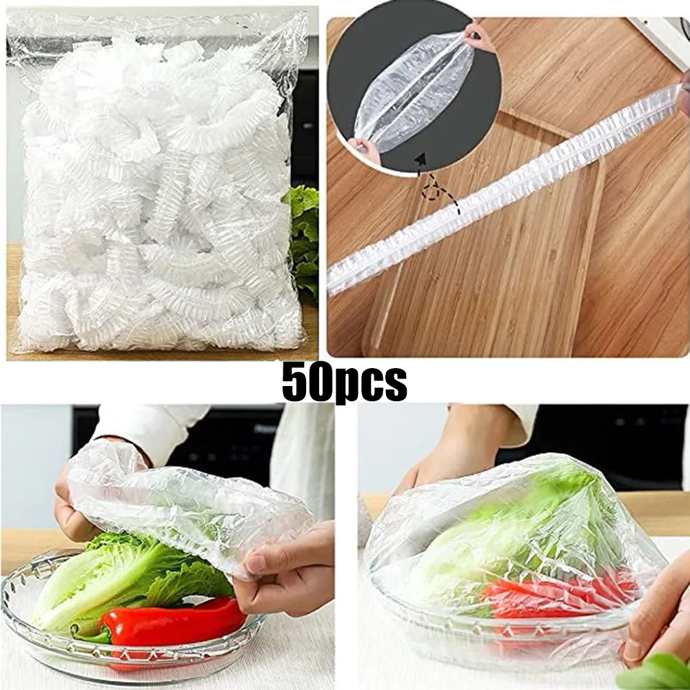 50PCS Clear Dustproof Bowl Cover Food Fresh Keeping Sealed Film Bag Seal Bowl Stretchy Wrap Cover Kitchen Cookware
50PCS Clear Dustproof Bowl Cover Food Fresh Keeping Sealed Film Bag Seal Bowl Stretchy Wrap Cover Kitchen Cookware