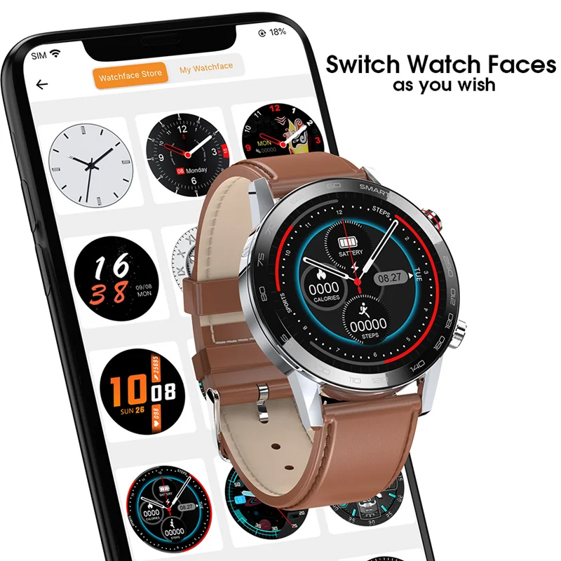 Sports Smart Watch 2020 L16 Smartwatch Men ECG Blood Pressure Blood Oxygen 360*360IPS IP68 Waterproof Fitness Tracker VS L13 L11
Sports Smart Watch 2020 L16 Smartwatch Men ECG Blood Pressure Blood Oxygen 360*360IPS IP68 Waterproof Fitness Tracker VS L13 L11