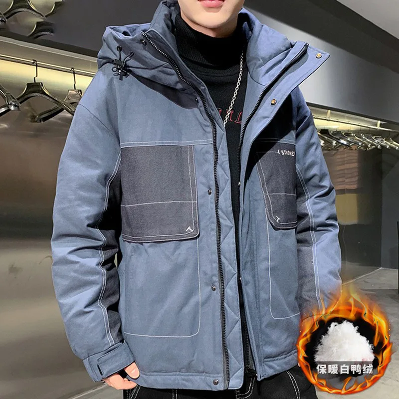 2021 Winter New Simple Solid Casual Down Jacket Big Size Loose Lazy Style Men White Duck Down Short Workwear Coat Free Shipping
2021 Winter New Simple Solid Casual Down Jacket Big Size Loose Lazy Style Men White Duck Down Short Workwear Coat Free Shipping