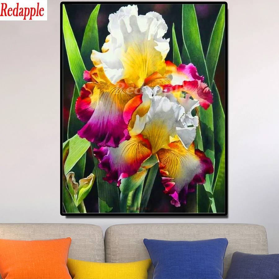 DIY 5D Diamond Painting iris flower painting Full square circular Diamond Embroidery Sale Rhinestone picture purple floral decor
DIY 5D Diamond Painting iris flower painting Full square circular Diamond Embroidery Sale Rhinestone picture purple floral decor