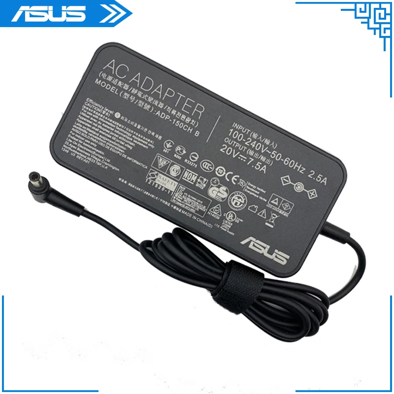 20V 7.5A 150W Asus Laptop Adapter 6.0*3.7mm ADP-150CH B AC Power Charger For Asus TUF Gaming FX505 FX505D FX505DU FX505DT Laptop
20V 7.5A 150W Asus Laptop Adapter 6.0*3.7mm ADP-150CH B AC Power Charger For Asus TUF Gaming FX505 FX505D FX505DU FX505DT Laptop