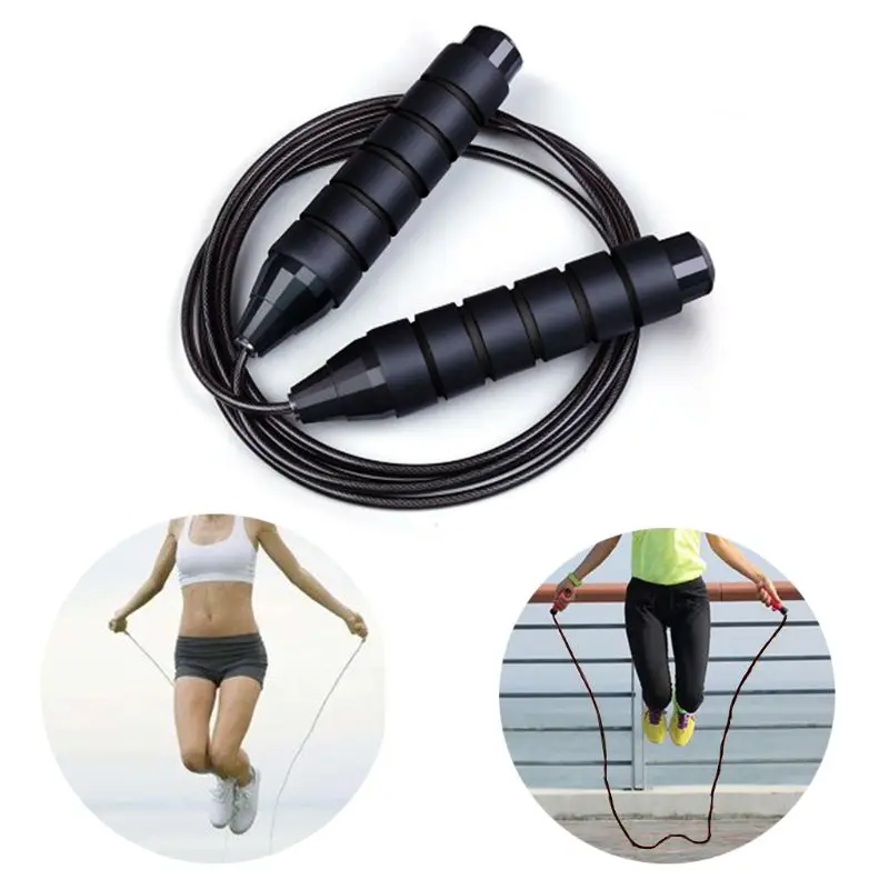 Double Bearings Speed Skipping Ropes with Foam Handle Tangle-free Weighted Gym 
Double Bearings Speed Skipping Ropes with Foam Handle Tangle-free Weighted Gym