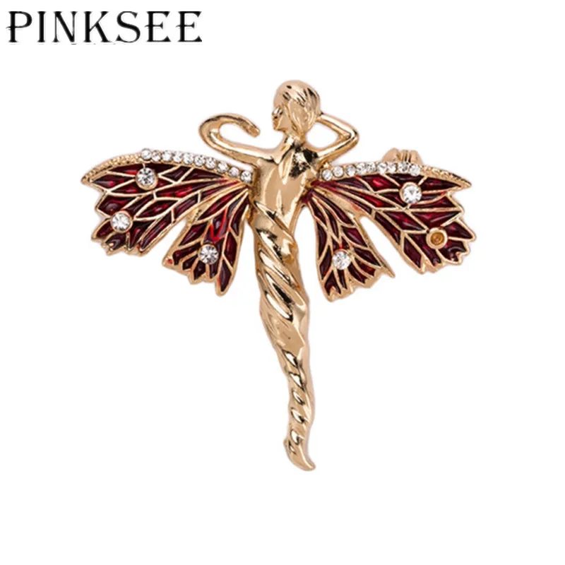Pinksee Fashion Crystal Gold Color Enamel Drop Oil Person Link Butterfly Brooch Pins for Women 2019 Vintage Jewelry
Pinksee Fashion Crystal Gold Color Enamel Drop Oil Person Link Butterfly Brooch Pins for Women 2019 Vintage Jewelry