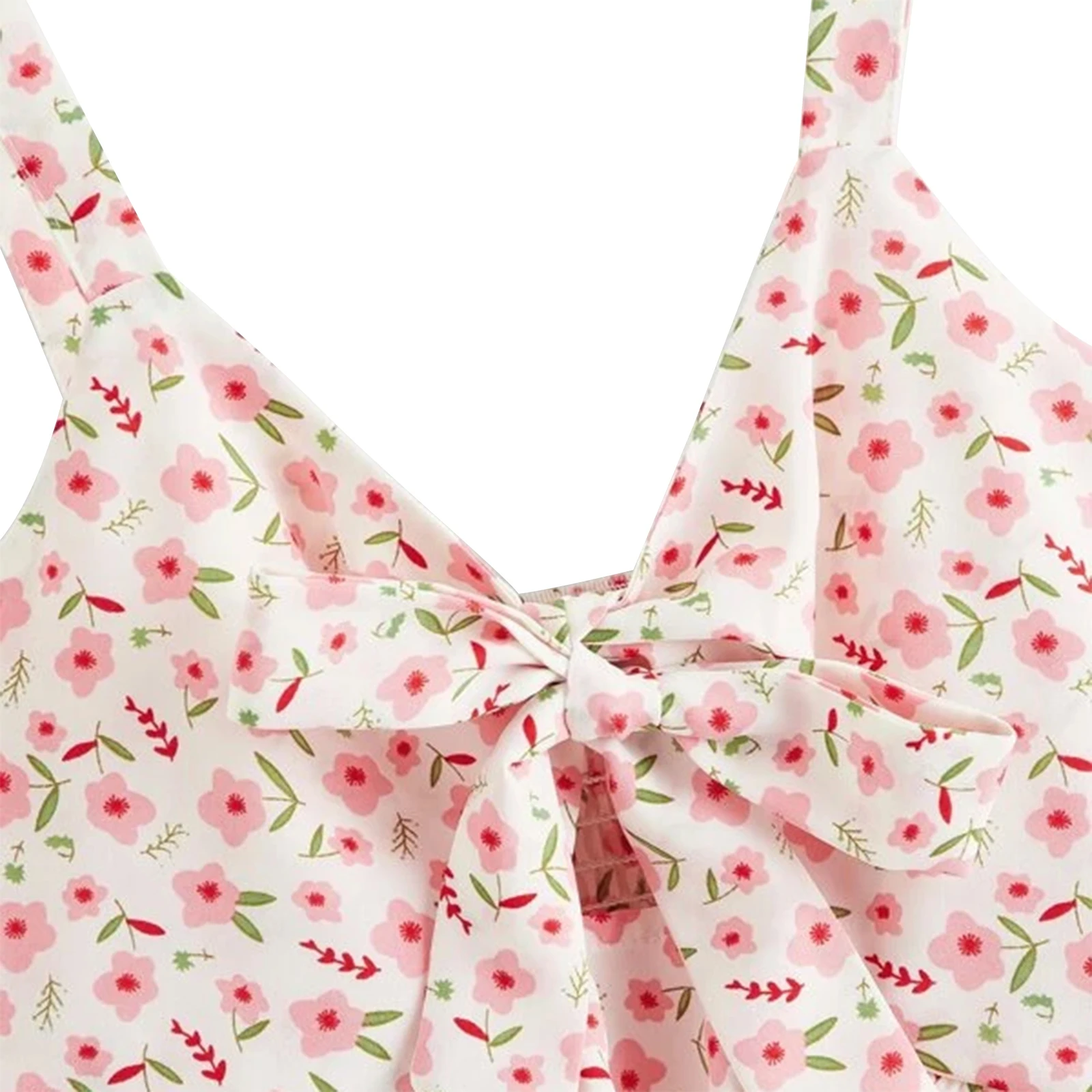Ladies Sexy Lace Up Camisole Summer Fashion Floral Print V-neck Ruffle Hem Sleeveless Top Casual Base Vest Tanks Camis Women New
Ladies Sexy Lace Up Camisole Summer Fashion Floral Print V-neck Ruffle Hem Sleeveless Top Casual Base Vest Tanks Camis Women New