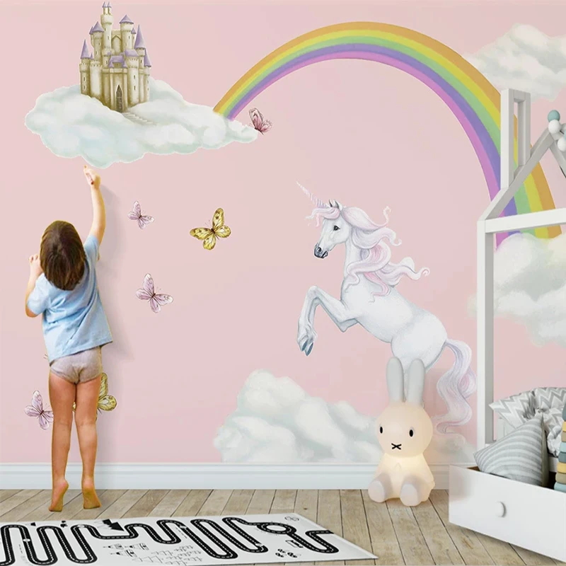 Custom 3D Wall Mural Dream Children's Room Rainbow Castle Clouds Photo Wallpaper Cartoon Self-Adhesive Waterproof Wall Stickers
Custom 3D Wall Mural Dream Children's Room Rainbow Castle Clouds Photo Wallpaper Cartoon Self-Adhesive Waterproof Wall Stickers