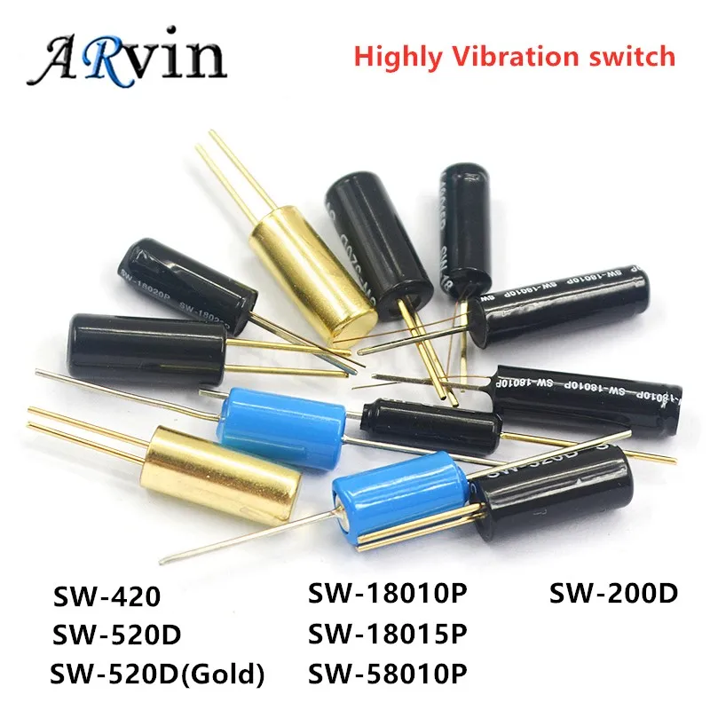 10 шт. SW520D 420D 200D 18010P 18015P 58010P 12V высоковибрирующий переключатель с шариковым двойные бусины и углом наклона пружинный датчик
10 шт. SW520D 420D 200D 18010P 18015P 58010P 12V высоковибрирующий переключатель с шариковым двойные бусины и углом наклона пружинный датчик
