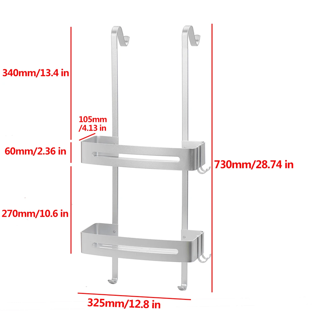 2 Layer Hanging Bath Shelves Bathroom Shelf Organizer Nail-free Shampoo Holder Storage Shelf Rack Bathroom Basket Hanging Holder
2 Layer Hanging Bath Shelves Bathroom Shelf Organizer Nail-free Shampoo Holder Storage Shelf Rack Bathroom Basket Hanging Holder