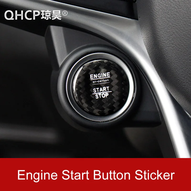 QHCP Car Engine Start Stop Button Cover Trim Ignition Device Sticker Real Carbon Fiber For Alfa Romeo Giulia Stelvio Accessorie
QHCP Car Engine Start Stop Button Cover Trim Ignition Device Sticker Real Carbon Fiber For Alfa Romeo Giulia Stelvio Accessorie