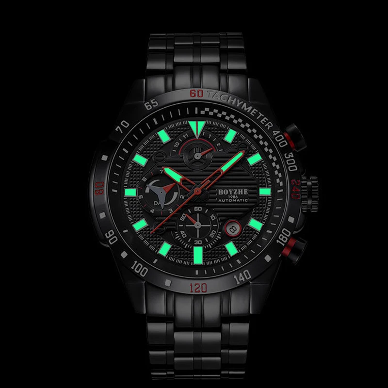 BOYZHE Fashion Simple Sports Mechanical Watch Automatic Business Hollow Calendar Movement Men Watch Relogio Masculino
BOYZHE Fashion Simple Sports Mechanical Watch Automatic Business Hollow Calendar Movement Men Watch Relogio Masculino