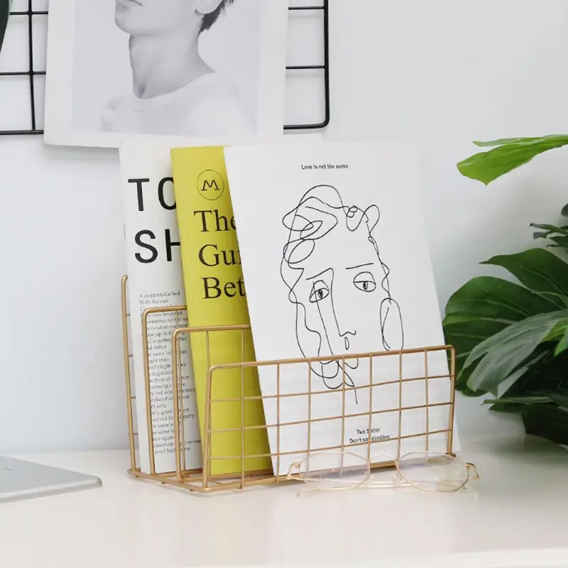 Сетка из кованого железа, настольная стойка для хранения, книжная полка, органайзер для хранения файлов, держатель 
Сетка из кованого железа, настольная стойка для хранения, книжная полка, органайзер для хранения файлов, держатель