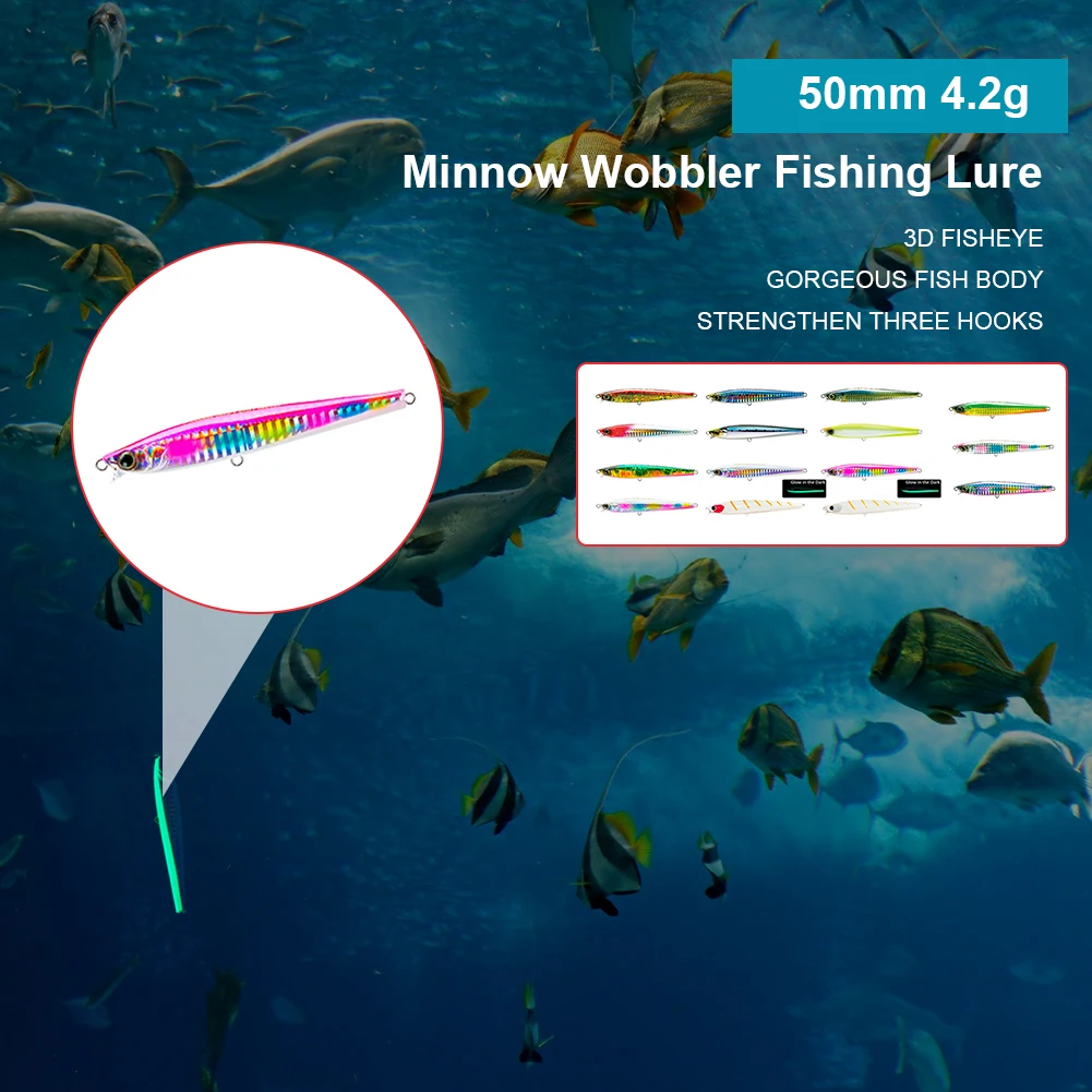 Pencil Long Cast Luminous Fishing Bait 105mm/30g Minnow Fishing Lures Slow Sinking Fishing Bait with hook Fishing Accessories
Pencil Long Cast Luminous Fishing Bait 105mm/30g Minnow Fishing Lures Slow Sinking Fishing Bait with hook Fishing Accessories