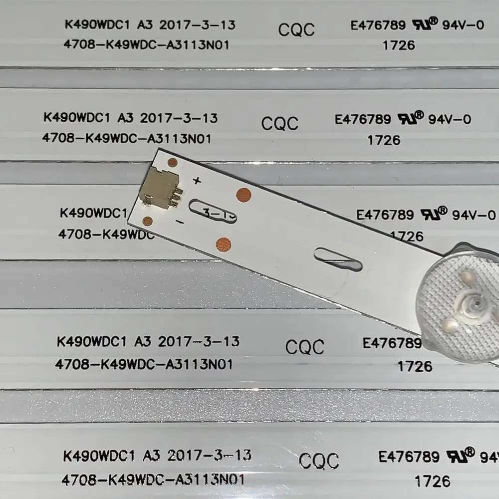 Светодиодный Подсветка полосы 4 лампы 4708 K490WDC A3113N01 A311N01 K490WDC1 L49E6800 49HFF5952/A3 49L1600C