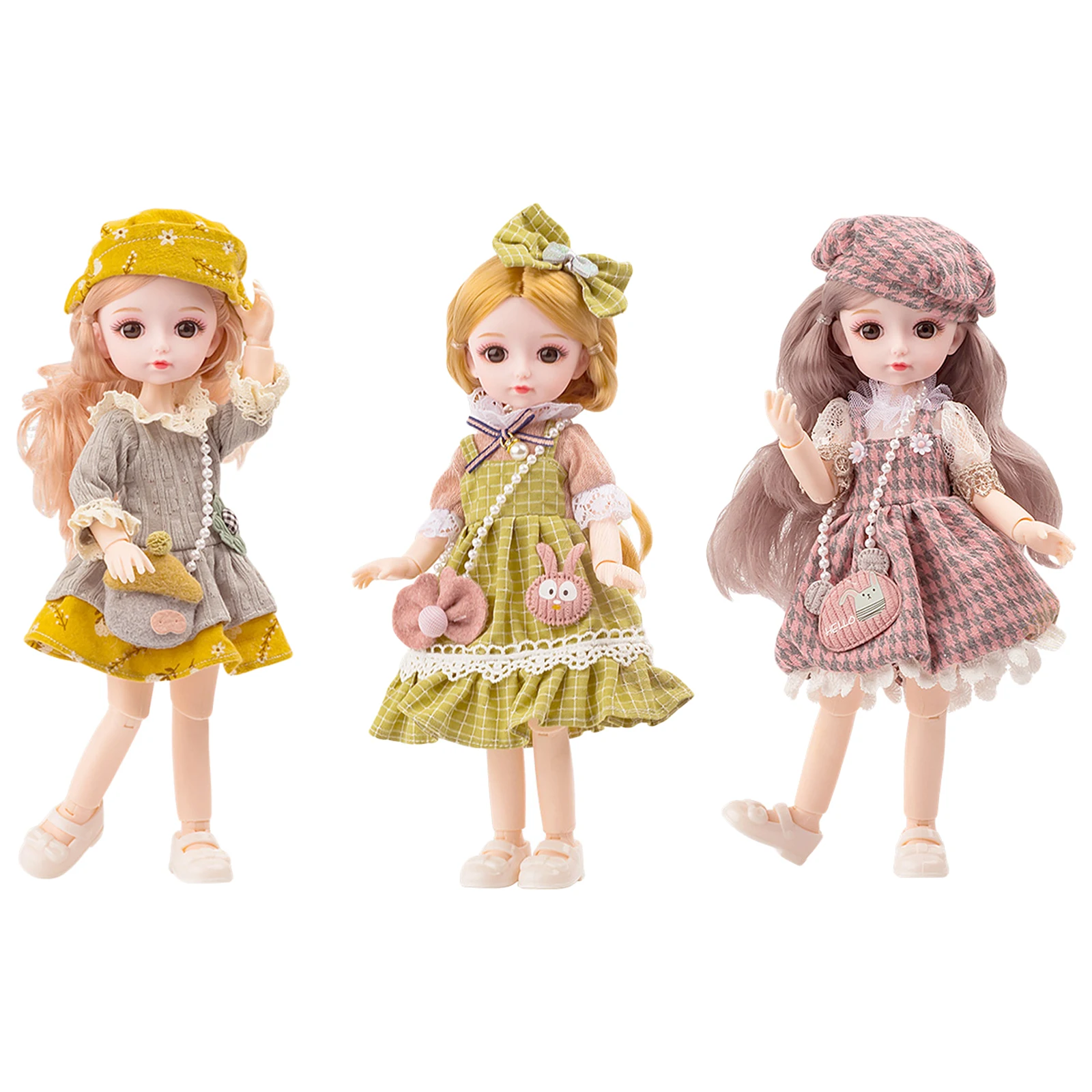 Шарнирная кукла с платьем и обувью, размер 26 см
Шарнирная кукла с платьем и обувью, размер 26 см