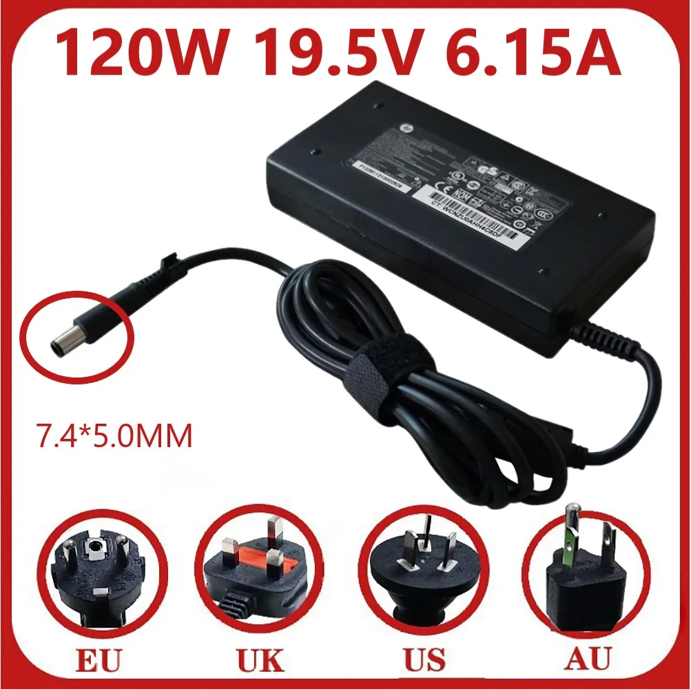 19 5 V 6.15A 120 Вт 7 4*5 0 мм новый оригинальный Мощность адаптер для HP HSTNN DA25 ADP 120MH 8460 8560