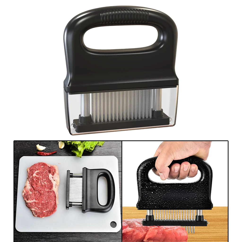 Stainless Steel Meat Tenderizer Meat Broken Steak Pork Prongs Cooking Tool-48 Needle
Stainless Steel Meat Tenderizer Meat Broken Steak Pork Prongs Cooking Tool-48 Needle