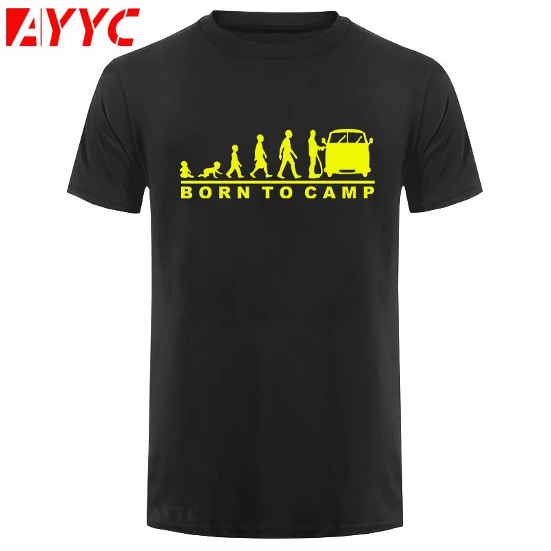 AYYC футболка для новорожденных (раздельный экран) мужская кемпинга Бесплатная