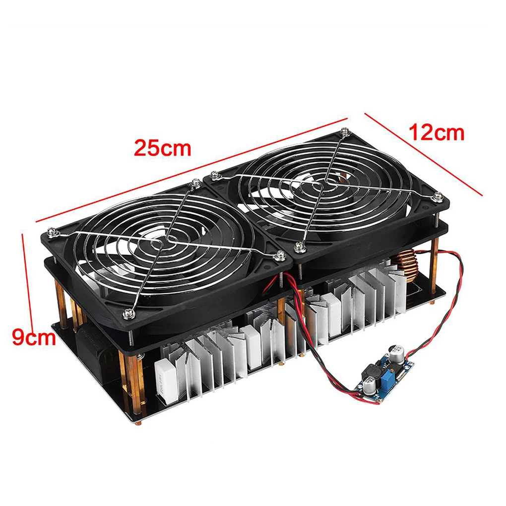 2500W Induction Heater Induction Heating Machine PCB Board Module with Cooling Fan & Copper Coil
2500W Induction Heater Induction Heating Machine PCB Board Module with Cooling Fan & Copper Coil