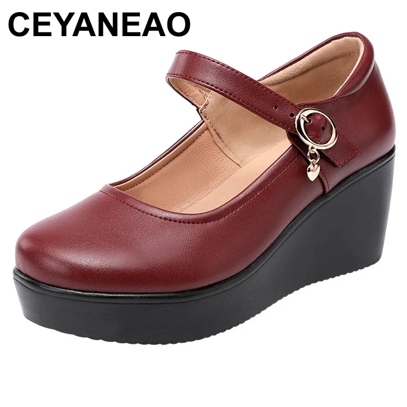 CEYANEAOPlus SIze32-43Vintage Mary Jane Shoes Women Pumps 2021 Fall Medium Heels Platform Shoes Ladies Office Work Shoes Leather
CEYANEAOPlus SIze32-43Vintage Mary Jane Shoes Women Pumps 2021 Fall Medium Heels Platform Shoes Ladies Office Work Shoes Leather