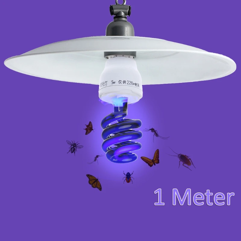 E27 5/15/20W UV ультрафиолетовые люминесцентные черная лампа CFL светильник ПА 220V |