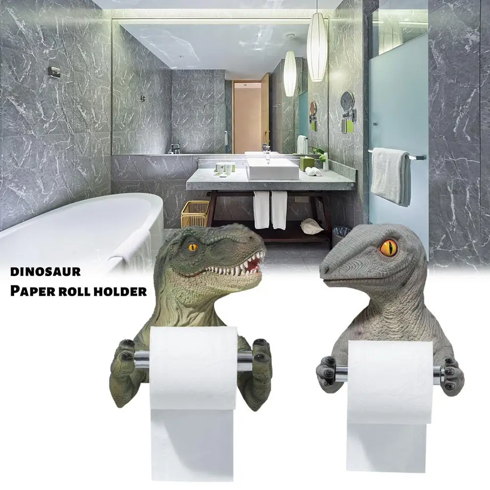 Dinosaur Toilet Paper Holder Tyrannosaurus Green Wall-mounted Roll Holderresin Suitable For Restaurant Office Home
Dinosaur Toilet Paper Holder Tyrannosaurus Green Wall-mounted Roll Holderresin Suitable For Restaurant Office Home