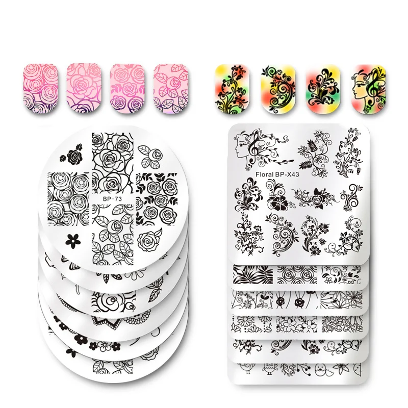 BORN PRETTY Square Nail Art Stamp Template Flower Vine Rose Leaves Floral Image Pattern Printing Plate for Stencil 6cm
BORN PRETTY Square Nail Art Stamp Template Flower Vine Rose Leaves Floral Image Pattern Printing Plate for Stencil 6cm