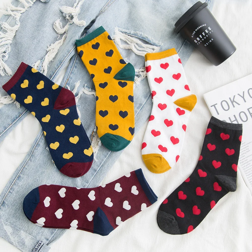 Cotton Tube Women Cute Socks Funny Love Korean Version College Wind Jacquard Ankle Socks Winter Autumn for Women 131
Cotton Tube Women Cute Socks Funny Love Korean Version College Wind Jacquard Ankle Socks Winter Autumn for Women 131