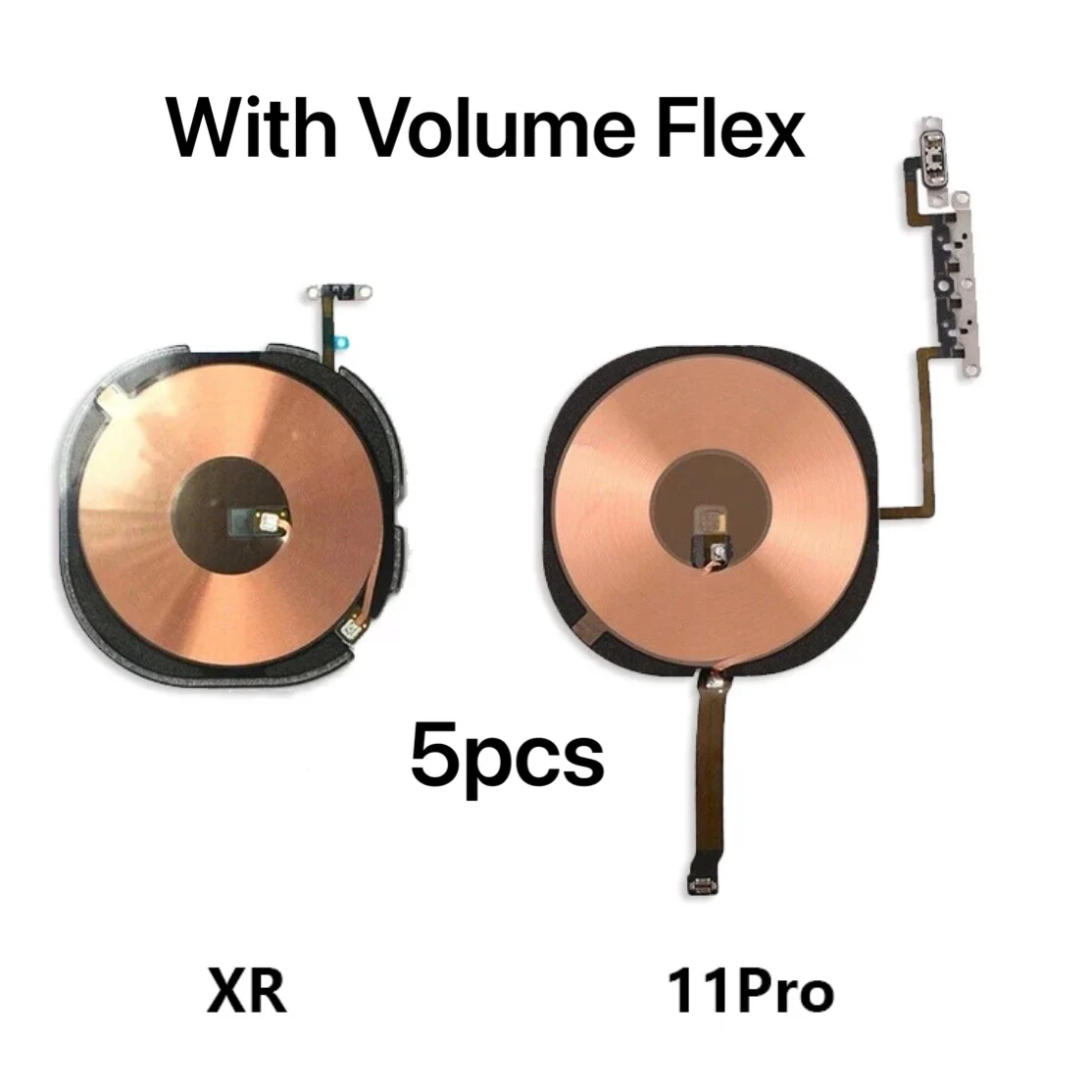 5pcs Wireless Charging Chip NFC Coil for iPhone X XR XS Max Charger Panel Sticker WPC Pad With Volume Flex Cable Parts
5pcs Wireless Charging Chip NFC Coil for iPhone X XR XS Max Charger Panel Sticker WPC Pad With Volume Flex Cable Parts